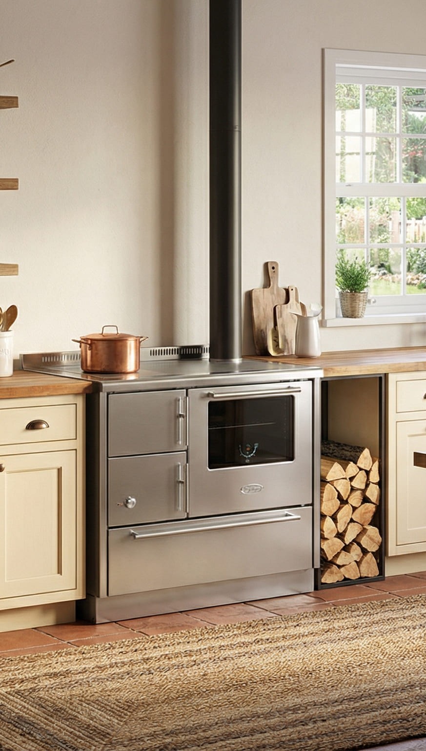 Copertina Termocucina a legna Modello XE FC