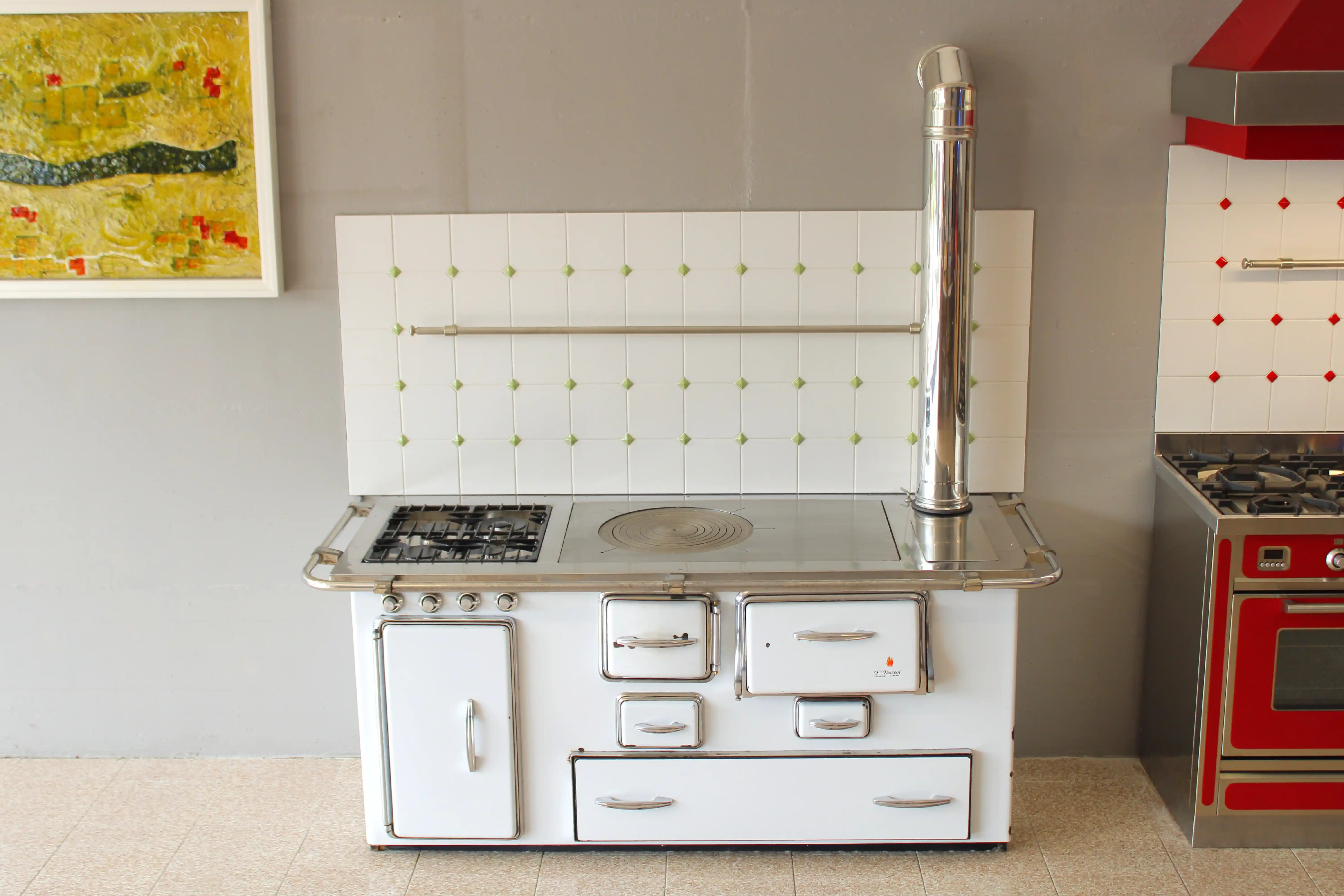 Cucina combinata 180 storica - Vista frontale panoramica