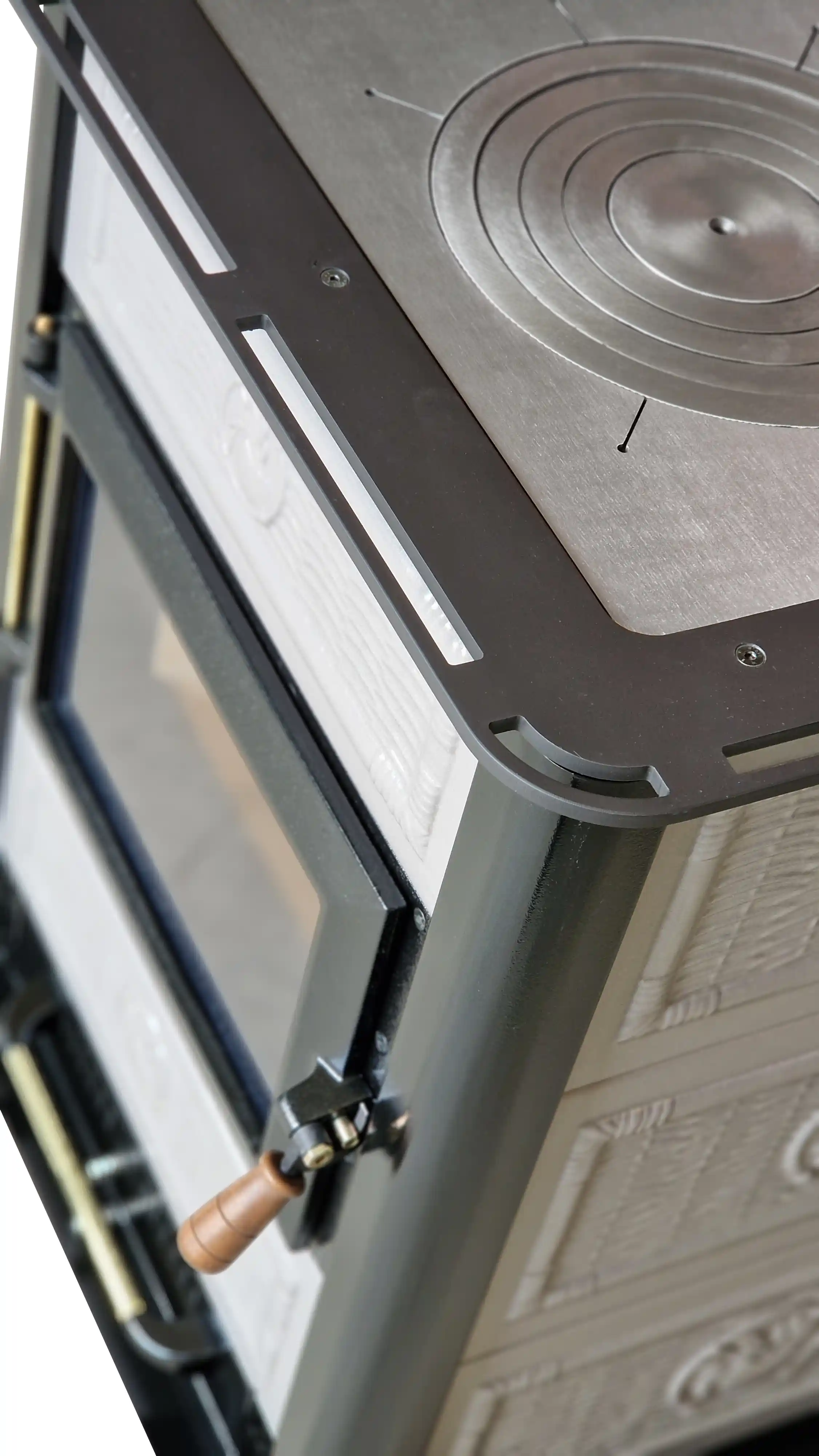 Termocucina a legna Maxi FC - dettaglio piastra radiante